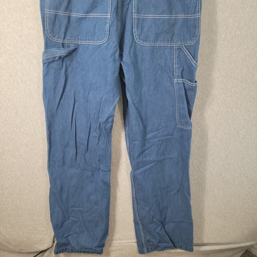 Liberty Denim Bib Overalls Mens 38x32 Jean Workwear Carpenter Utility Farm - Picture 11 of 15